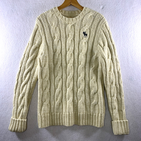 Abercrombie & Fitch Other - Abercrombie Fitch Mens Chunky Cable Knit Sweater Fisherman Outdoors Heritage